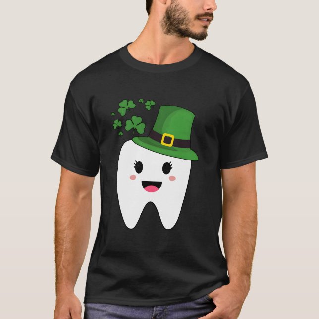 T-shirt Tooth With Dental Assistant St Patricks Day (Devant)