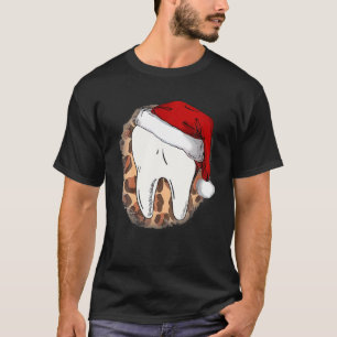 T-shirt Toothmas Joyeux Noël Dents Dans Santa Hat Dental
