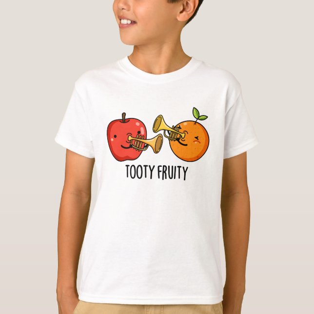 T-shirt Tooty Fruity Amusant Fruit Musicien Pun (Devant)