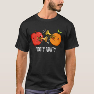 T-shirt Tooty Fruity Funny Fruit Musicien Pun Dark BG