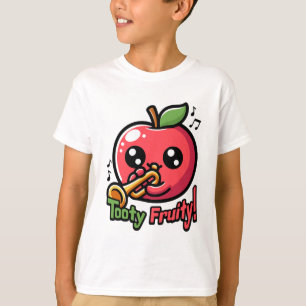 T-shirt Tooty Fruity ! Jeu de pomme de trompette mignonne