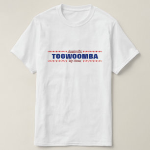 T-shirt TOOWOOMBA - Ma maison - Australie ; Coeurs rouges
