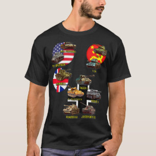 T-shirt Top 10 des meilleurs chars 2ème guerre mondiale M4