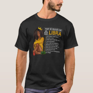 T-shirt Top 10 Règles De Libra Signet Zodiaque Horoscope N