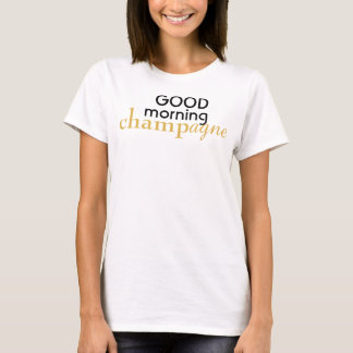 T-shirt Top à manches longues Good Morning Champagne
