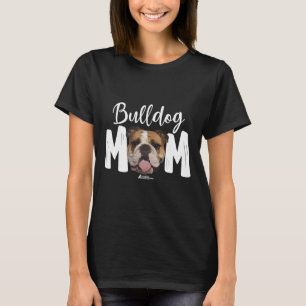 T-shirt Top anglais Bulldog Mom