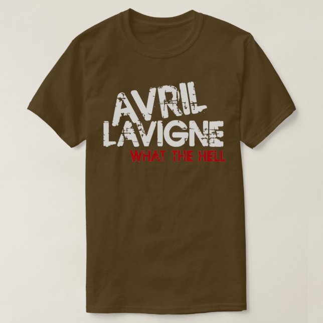 T-shirt TOP Beau musicien Avril Lavigne Retro 1  (Design devant)