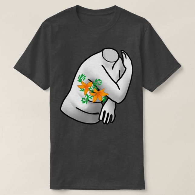 T-shirt Top Chirurgie Statues Vénus fleurs 2 (Design devant)