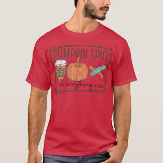 T-shirt Top Chute tendance épices Citrouilles et tout Nice