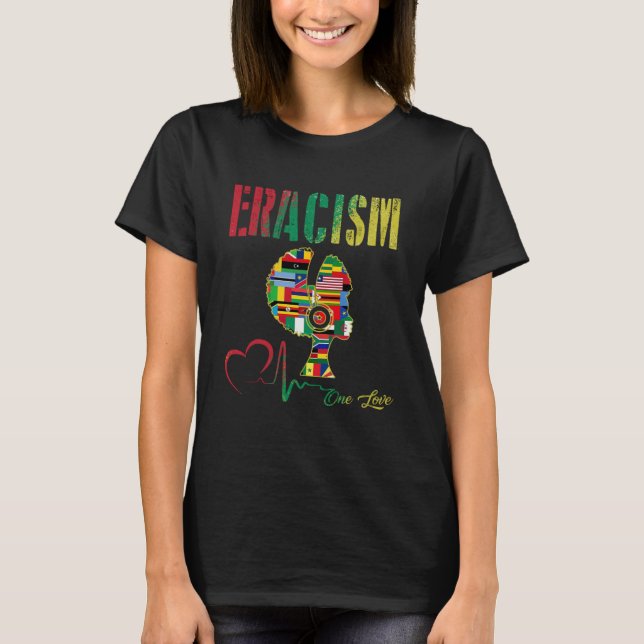 T-shirt Top de la manifestation contre l'racisme (Devant)