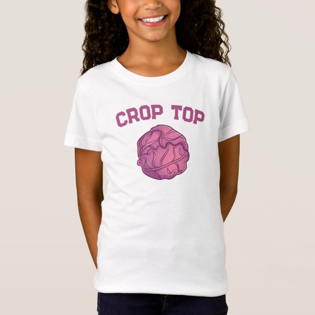 T-Shirt Top de la récolte, Légumes de choux rouges, Enfant (Devant)