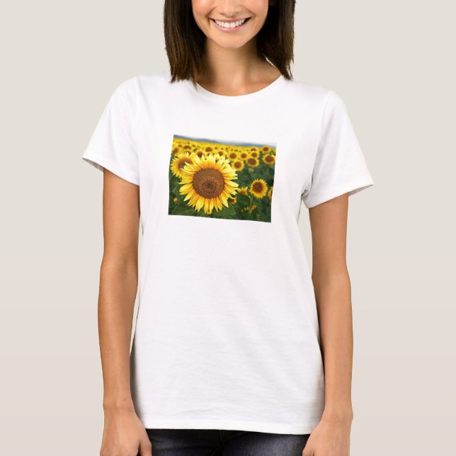 T-shirt Top des tournesols été femmes Spaghetti (Devant)