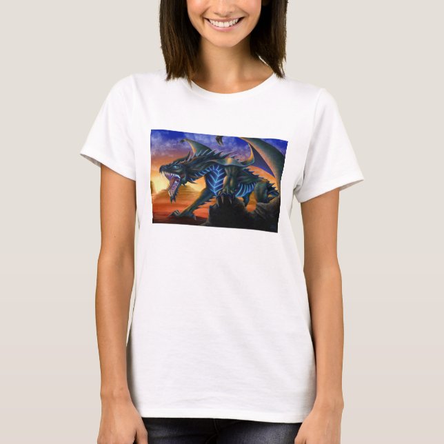 T-shirt Top Dragon de Spaghetti féminin (Devant)