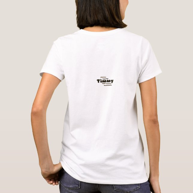 T-shirt Top femmes : disposition arrière (Dos)