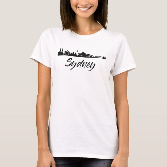 T-shirt Top femmes Skyline Sydney (Devant)