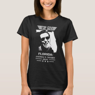 T-shirt Top Gov Ron Desantis Floride Amérique zone de libe