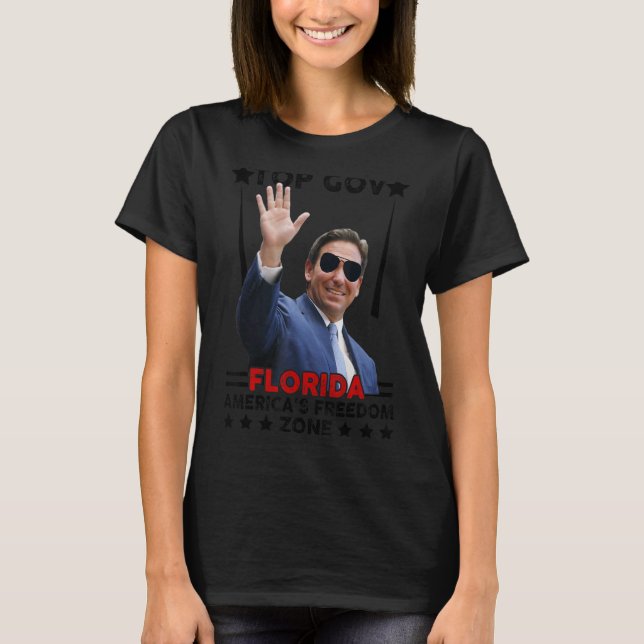 T-shirt Top Gov Ron Desantis Top Gov (Devant)