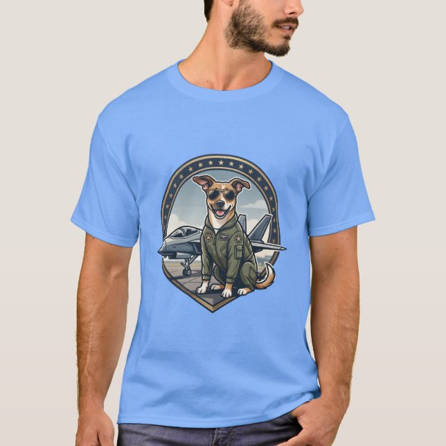 T-Shirt top gun chiot (Devant)