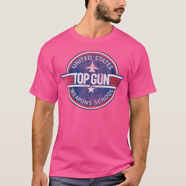 T-shirt Top Gun Fighter Armes School (Devant)