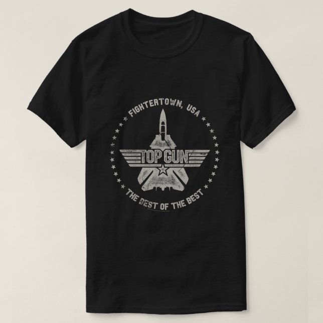 T-shirt Top Gun Fightertown USA Circle  (Design devant)