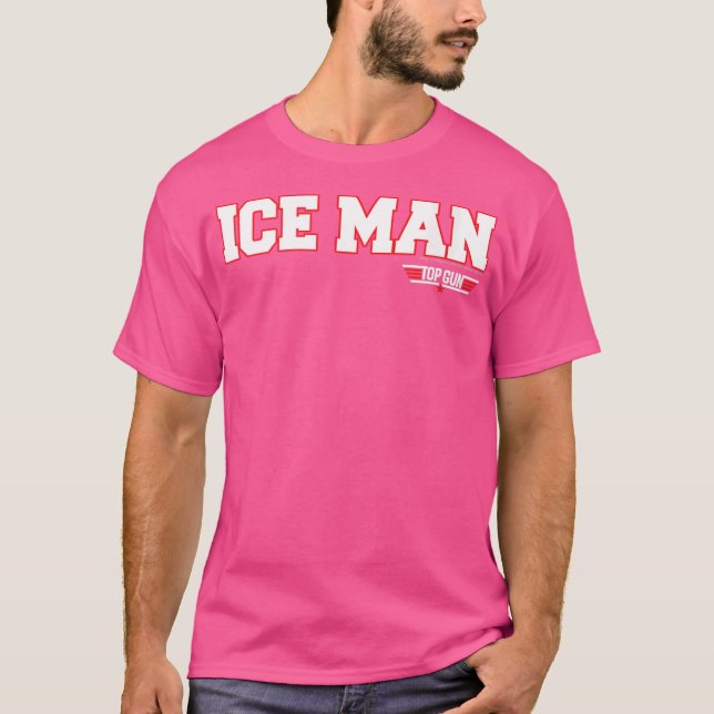 T-shirt Top Gun Ice Man Nom (Devant)