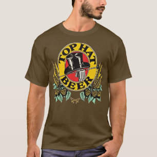 T-shirt Top Hat Beer Retro Déficit Breweriana