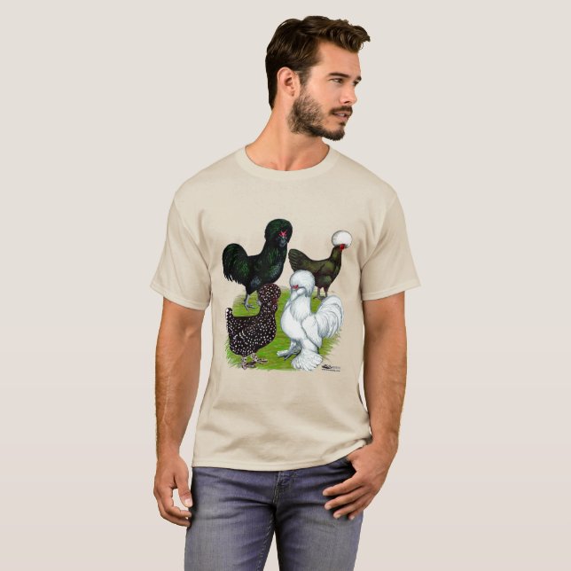 T-shirt Top Hat Chicken (Devant entier)