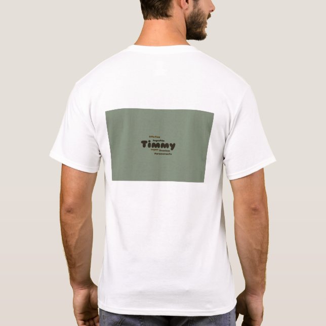 T-shirt Top hommes : mise en page arrière (Dos)