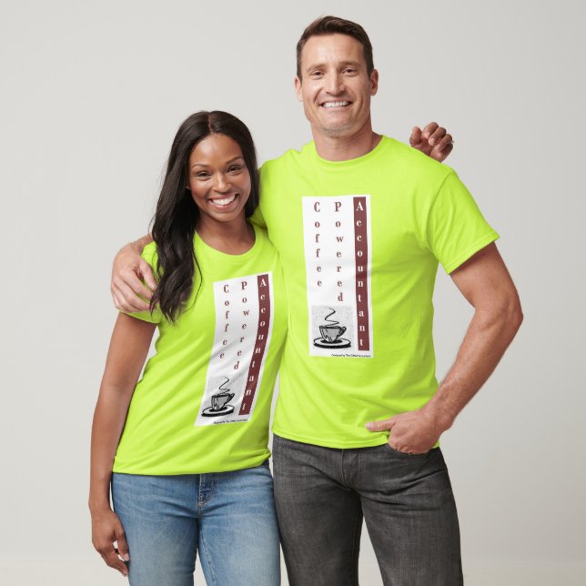 T-shirt Top masculin des "Comptables à café" (Unisexe)