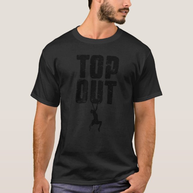 T-shirt Top Out Rock Escalade Bouldering Climber Boy 1 (Devant)
