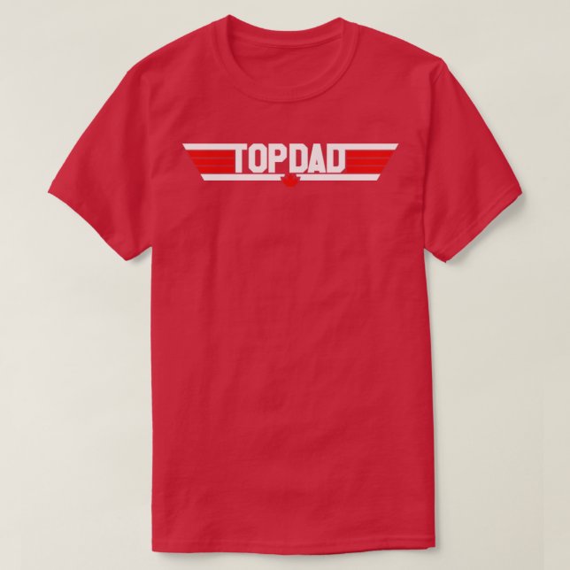 T-shirt Top Papa Canadien (Design devant)