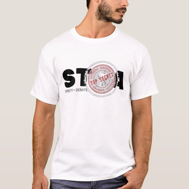 T-shirt Top Secret pour hommes (Devant)