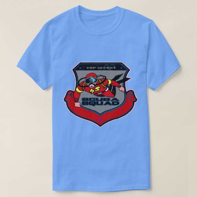 T-shirt Top Secret Scuba Squad (Design devant)