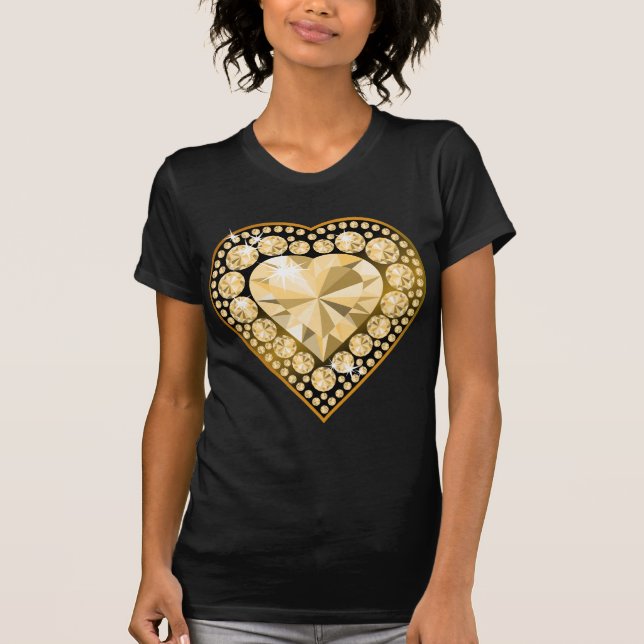 T-shirt Topaz Gem Heart (Devant)