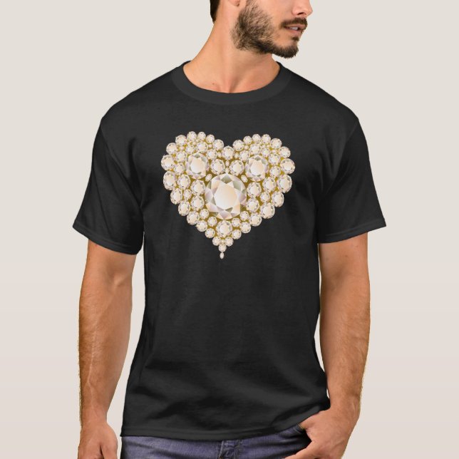 T-shirt Topaz Heart Gems (Devant)