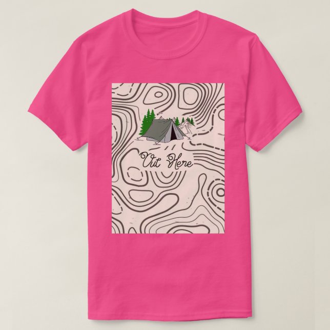 T-shirt Topo Camping (Design devant)