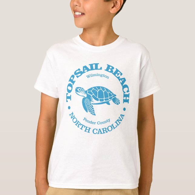 T-shirt Topsail Beach (tortue de mer) (Devant)