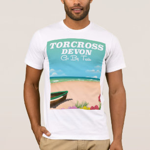 T-shirt Torcross, affiche de vacances de plage de Devon