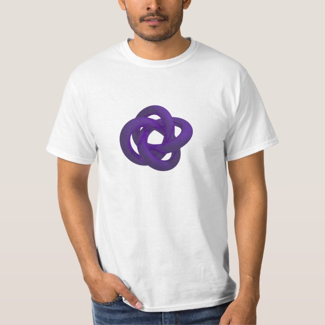 T-shirt Tore noué - pourpre (Devant)