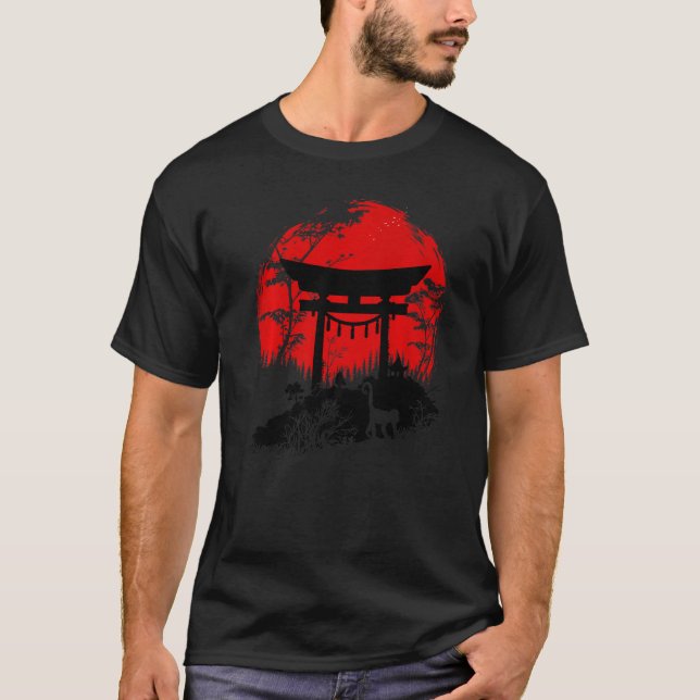 T-shirt Torii japonais sous le soleil (Devant)