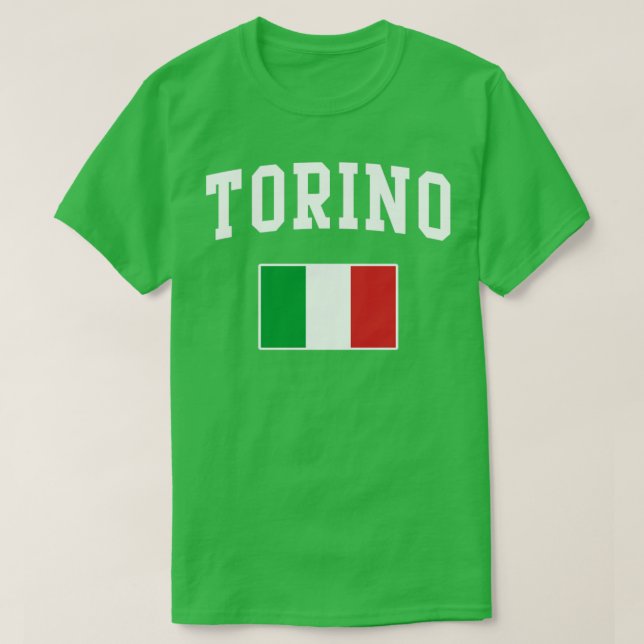T-shirt Torino Italie Italia Italiano Drapeau italien (Design devant)