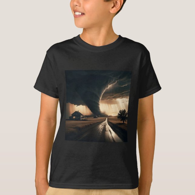 T-shirt Tornade Chaser Tornado Twister Météorologue (Devant)