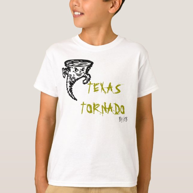 T-shirt TORNADE du TEXAS, par le KB (Devant)