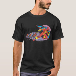 T-shirt Tornade Rouge En Mouvement Vent