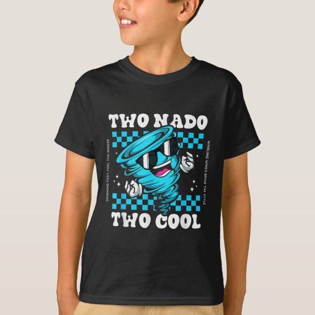 T-shirt Tornado Deux Anniversaire Garçon Deux Anniversaire (Devant)