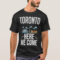 Toronto Canada City Voyage Skyline Carte Voyage
