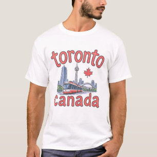 T-shirt Toronto Canada TTC Tramway Silhouette