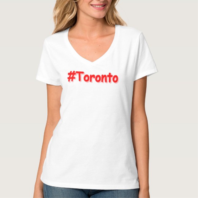 T-shirt "#Toronto" Joli design. Commandez dès maintenant  (Devant)