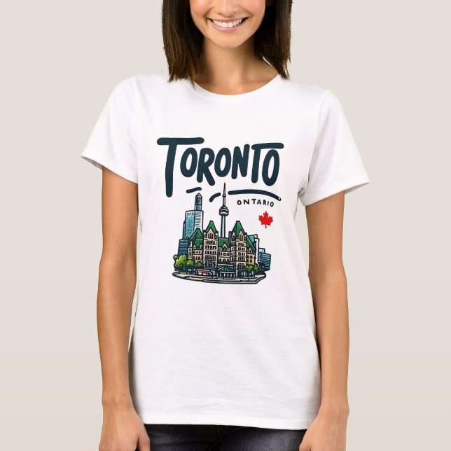 T-shirt Toronto Ontario Canada (Devant)