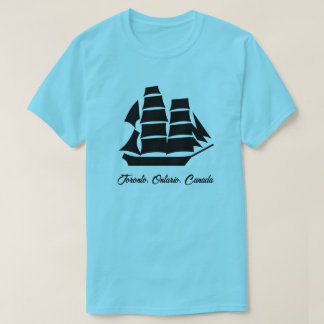 T-shirt Toronto Ville en Ontario, Canada - Navire à voile